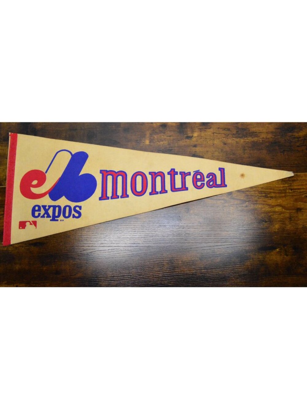 Vintage MLB Montreal Expos pennant damaged 29.5 inches
